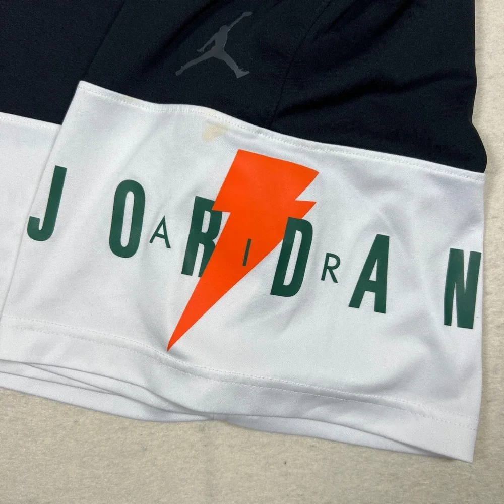 Air Jordan‎ Breathe Like Mike Gatorade Shorts Mens M Black White AJ1648-010